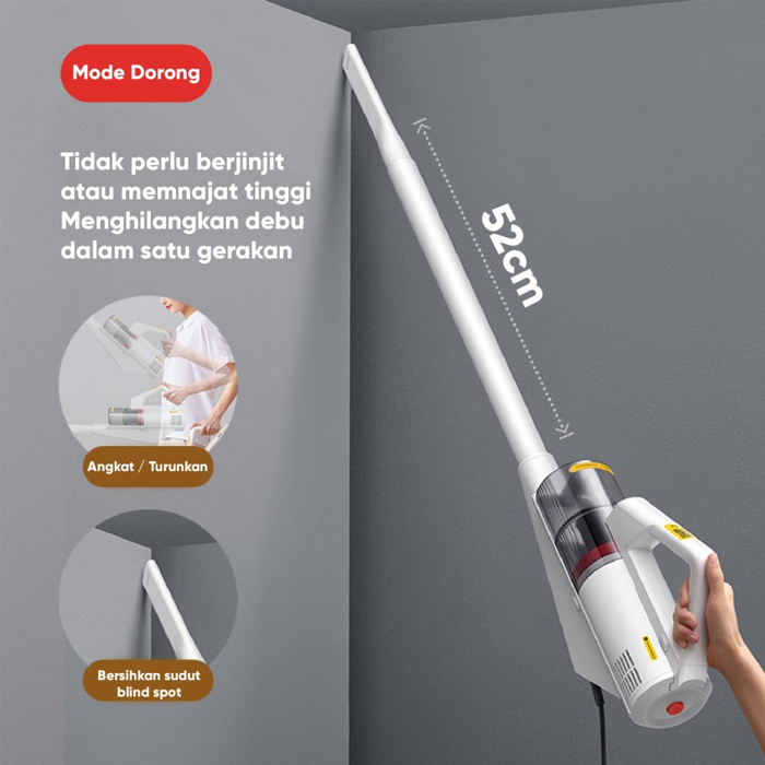 Deerma Vacuum Cleaner Penyedot Debu Hand-held Lightweight Design - DX888